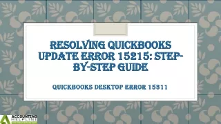 Best setup for fixing QuickBooks Desktop Error 15311
