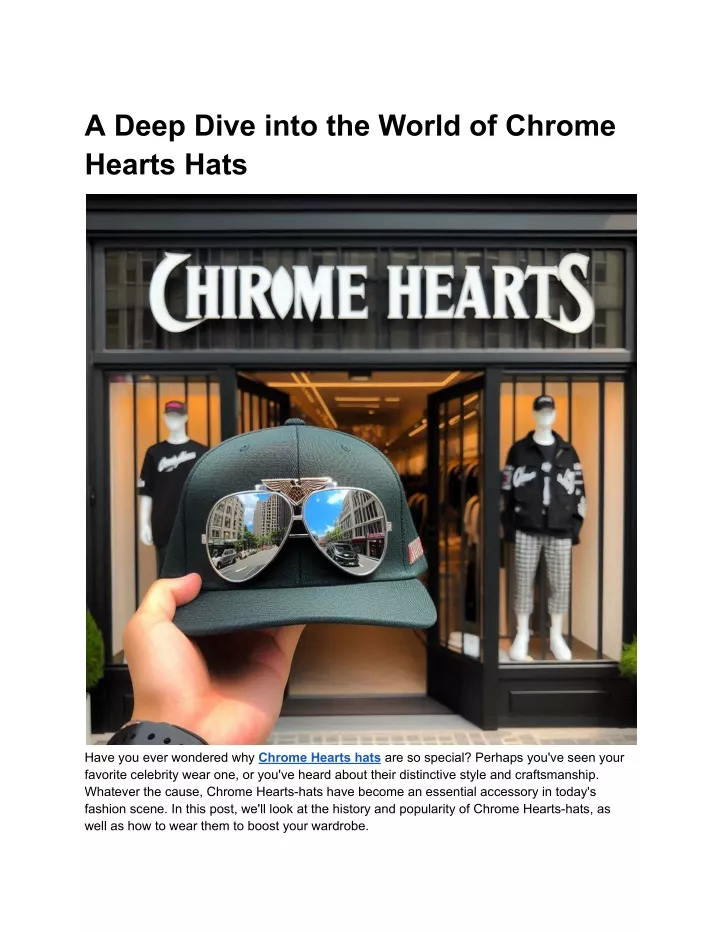 a deep dive into the world of chrome hearts hats