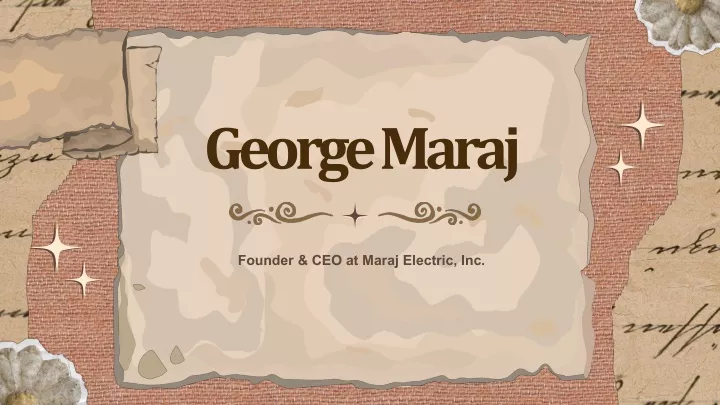 george maraj