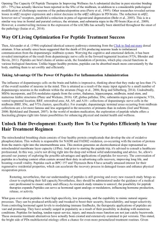 Unveiling The Power Of Peptides For Quick & Reliable Recuperation: An Informativ