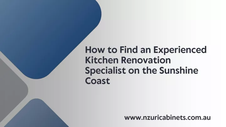 how to find an experienced kitchen renovation