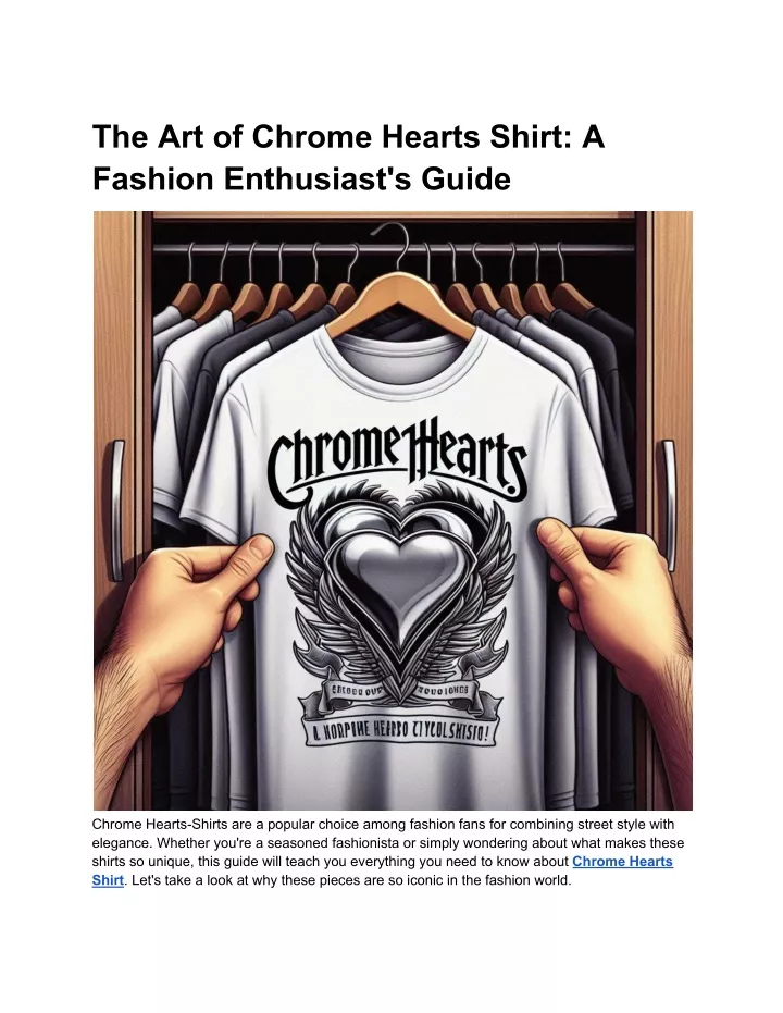 the art of chrome hearts shirt a fashion