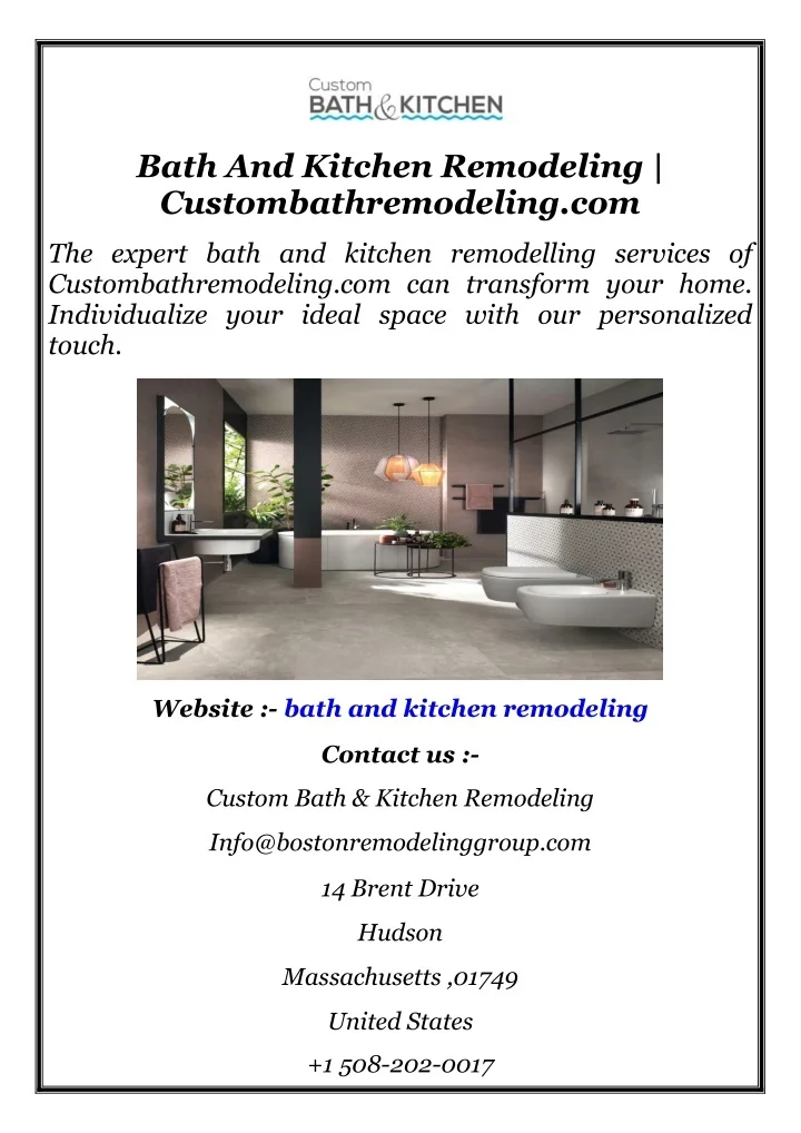PPT - Bath And Kitchen Remodeling Custombathremodeling.com PowerPoint ...