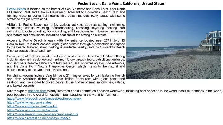 poche beach dana point california united states