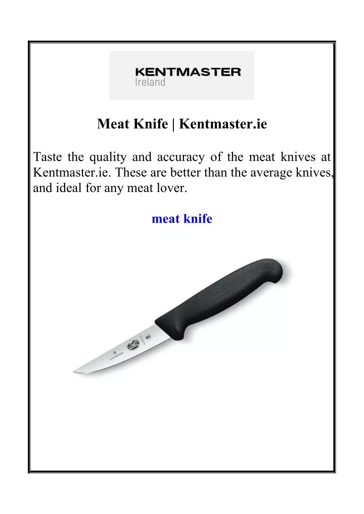 meat knife kentmaster ie