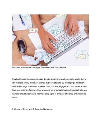 top email automation strategies every marketer