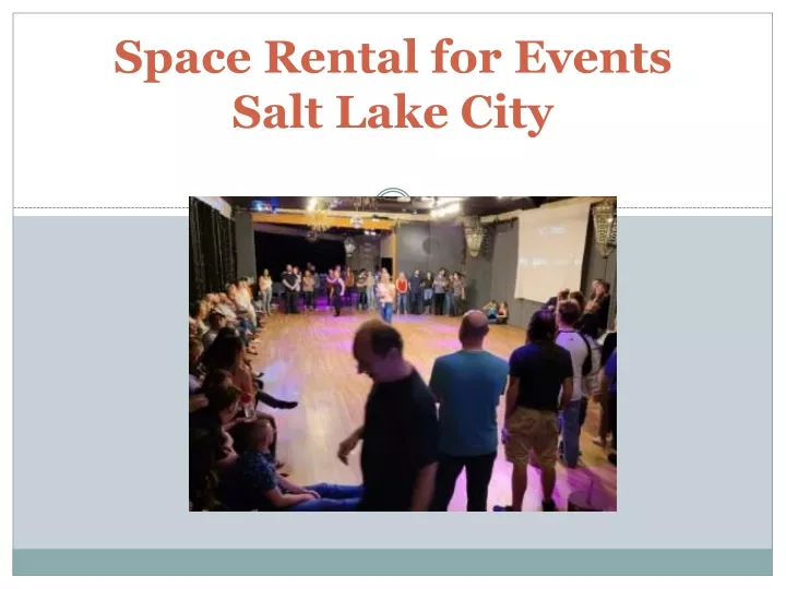 space rental for events salt lake city