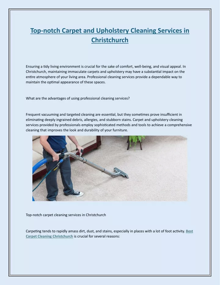 top notch carpet and upholstery cleaning services