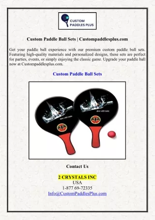 custom paddle ball sets custompaddlesplus com