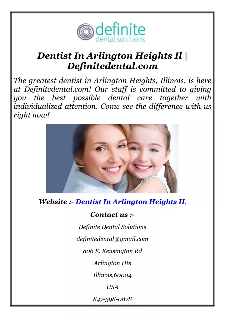 dentist in arlington heights il definitedental com