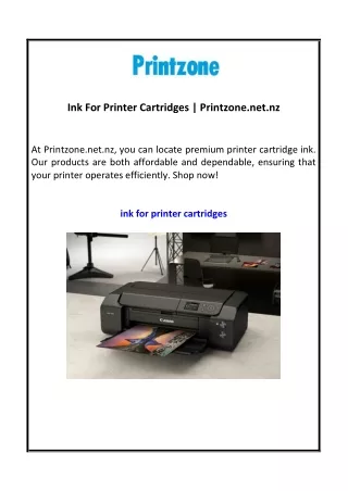 Ink For Printer Cartridges | Printzone.net.nz