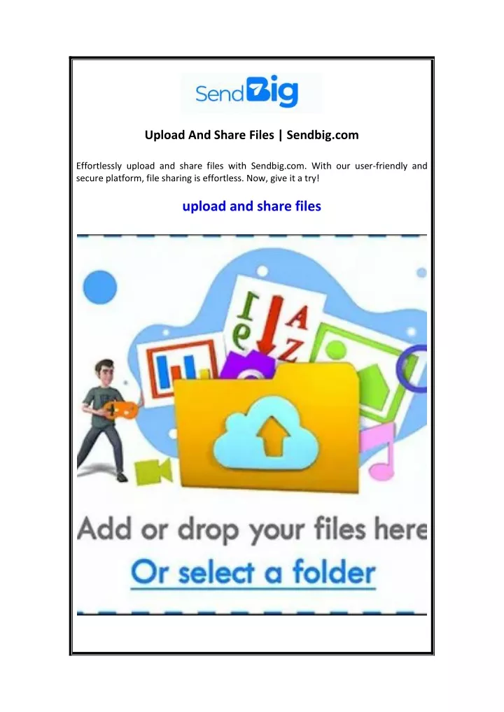 upload and share files sendbig com