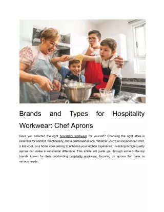 Brands-and-Types-for-Hospitality-Workwear-Chef-Aprons