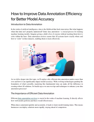 How to Improve Data Annotation Efficiency for Better Model A