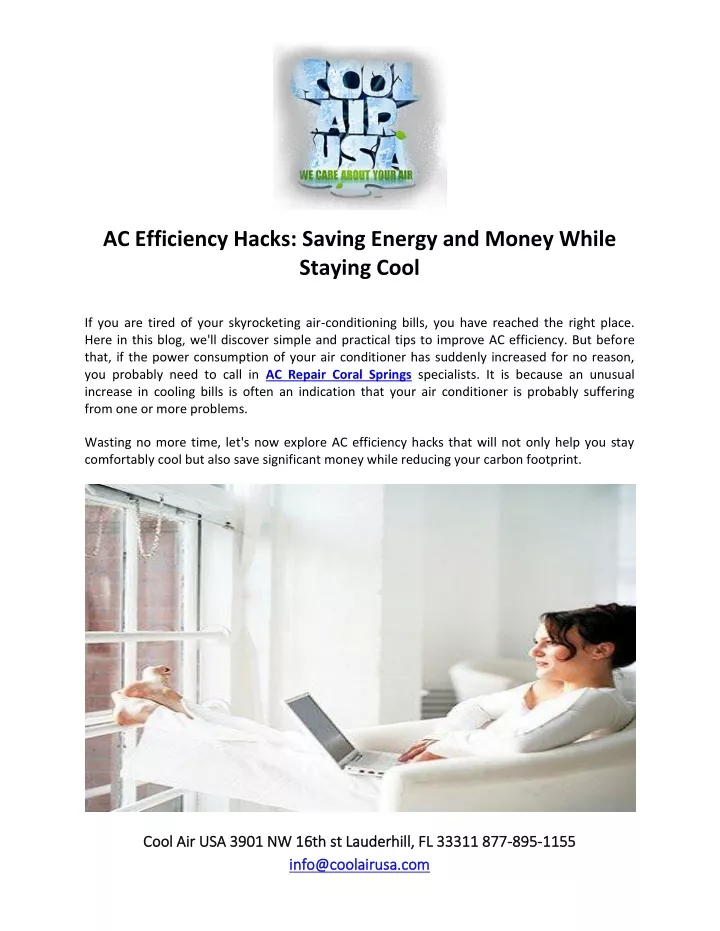 ac efficiency hacks saving energy and money while