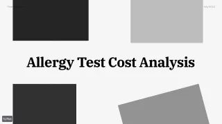 Allergy Test Cost Analysis