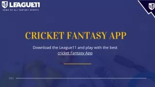 Best Cricket Fantasy app- League11