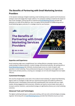 The Benefits of Partnering with Email Marketing Services Providers