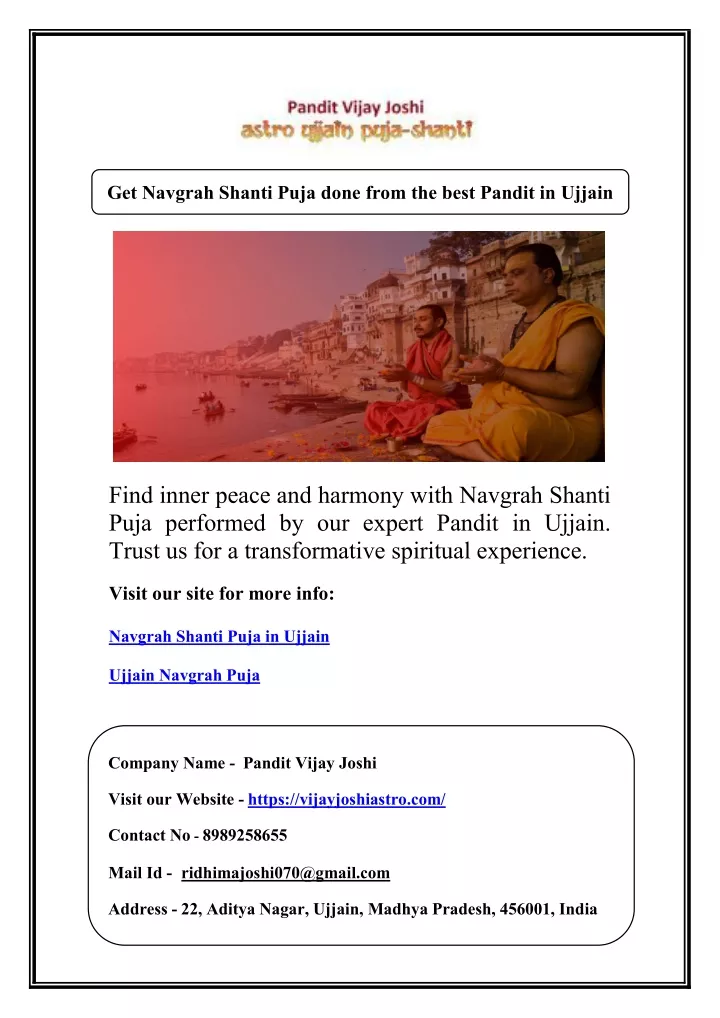 get navgrah shanti puja done from the best pandit