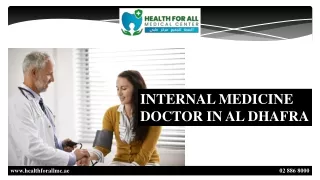 INTERNAL MEDICINE DOCTOR IN AL DHAFRA