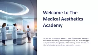 welcome to the medical aesthetics academy