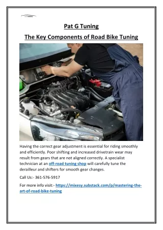 Why Expert Road Bike Tuning Is So Important