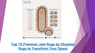 Top 15 Premium Jute Rugs by Chouhan Rugs to Transform Your Space