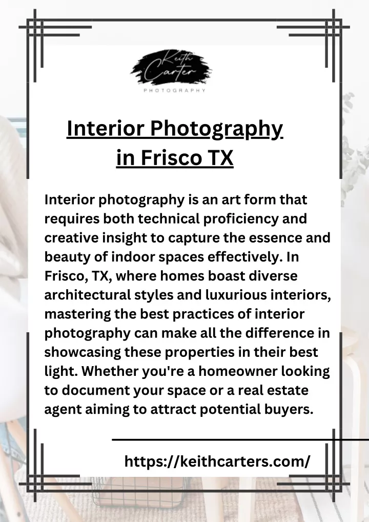 interior photography in frisco tx