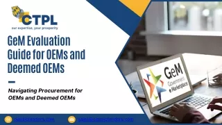 GeM Evaluation Guide for OEMs and Deemed OEMs