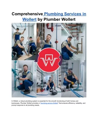 Comprehensive Plumbing Services in Wollert by Plumber Wollert