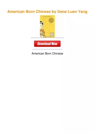 American Born Chinese by Gene Luen Yang