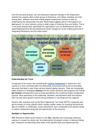Focus_ Veteran Employment Rates on the Rise According to Recent Statistics