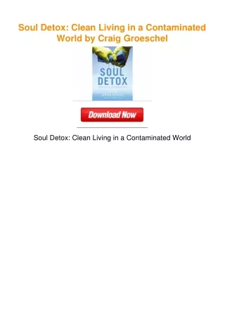 Soul Detox: Clean Living in a Contaminated World by Craig Groeschel