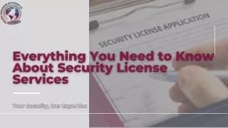 Best Security License Service in Surrey, BC - Worldwide