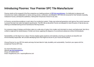 introducing floorrex your premier spc tile