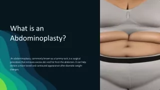 what is an abdominoplasty