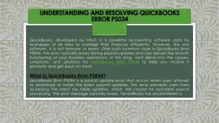 understanding and resolving quickbooks error ps034