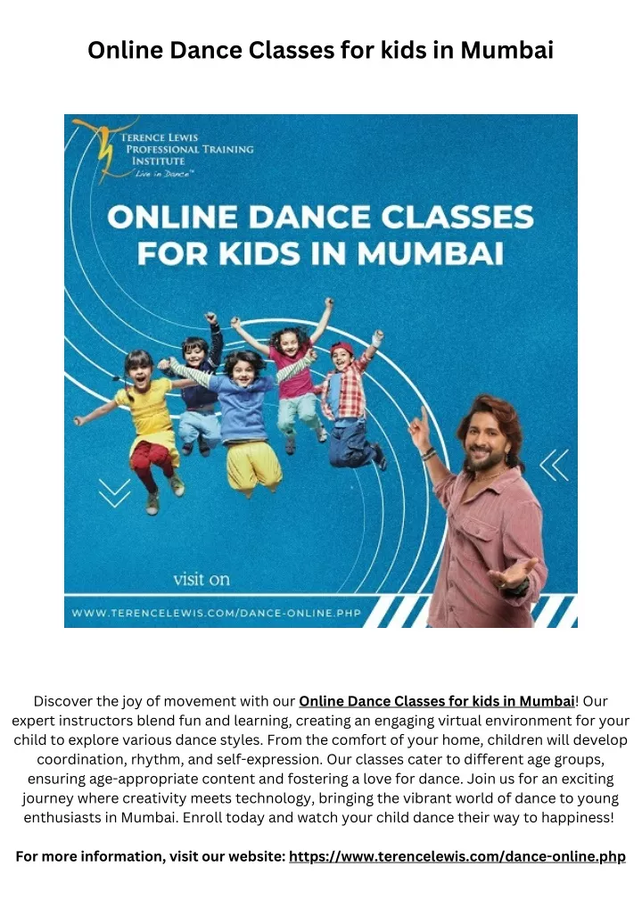 online dance classes for kids in mumbai