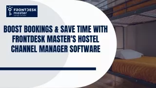 Hostel Management Solutions Cloud-Based PMS Advanced Hostel Channel Manager Software