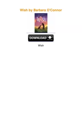Wish by Barbara O'Connor