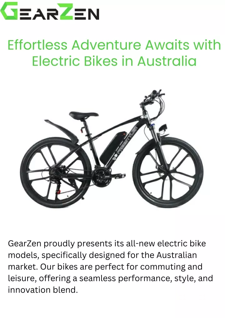 effortless adventure awaits with electric bikes