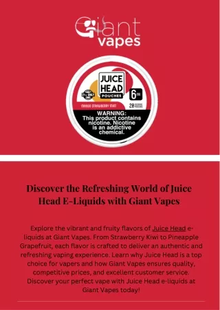 discover the refreshing world of juice head