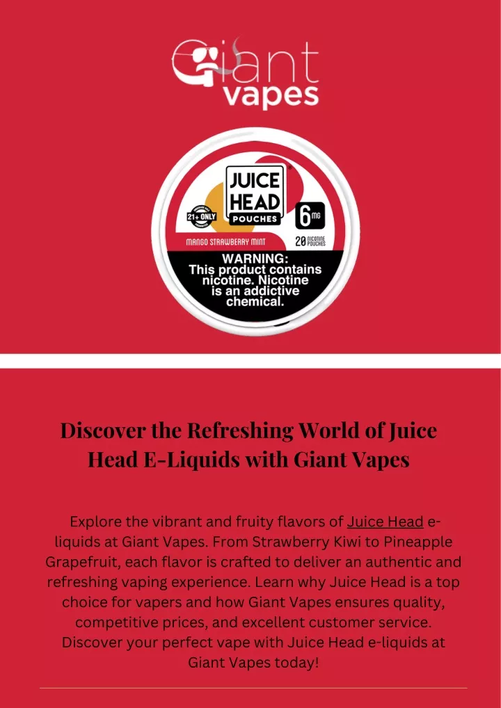 discover the refreshing world of juice head