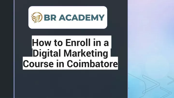 how to enroll in a digital marketing course in coimbatore