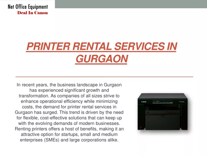 printer rental services in gurgaon