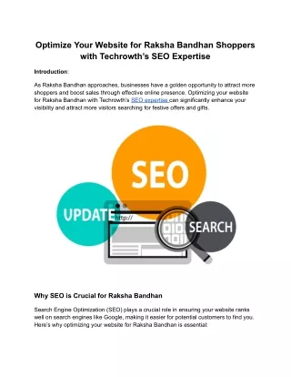 Optimize Your Website with Techrowth SEO Expertise