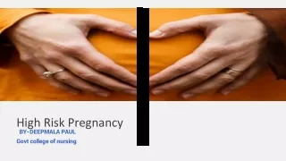 high risk pregnancy