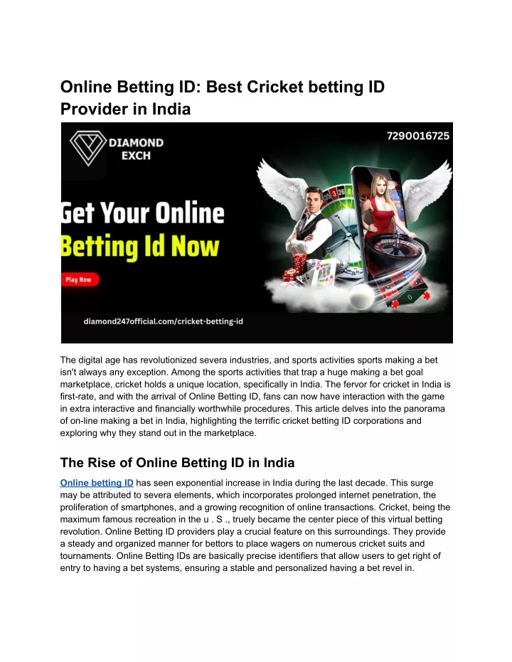 online betting id best cricket betting