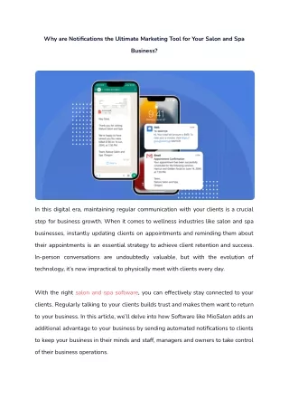 why are notifications the ultimate marketing tool