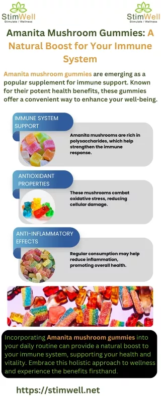 Amanita Mushroom Gummies: A Natural Boost for Your Immune System